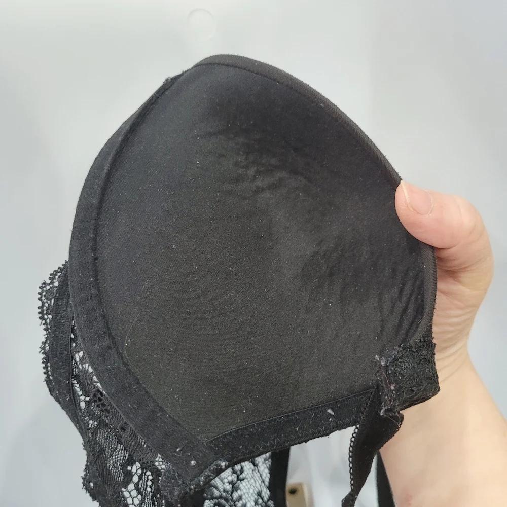 Victoria's Secret Dream Angels Push Up Black Lace Bra Size: 34C - Picture 8 of 10